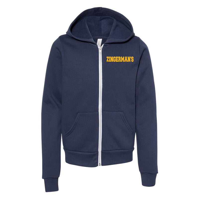Youth Zingermans Zip Hoodie - Navy