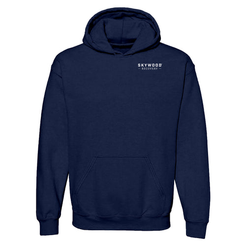 Skywood Recovery Logo Hooded Pullover - Navy