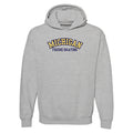 Michigan Figure Skating Arch Hooded Pullover - Sport Grey