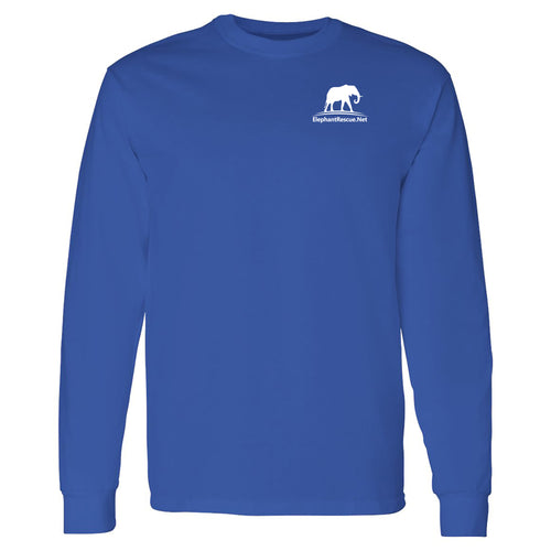 Elephant Rescue Long Sleeve T-Shirt - Royal