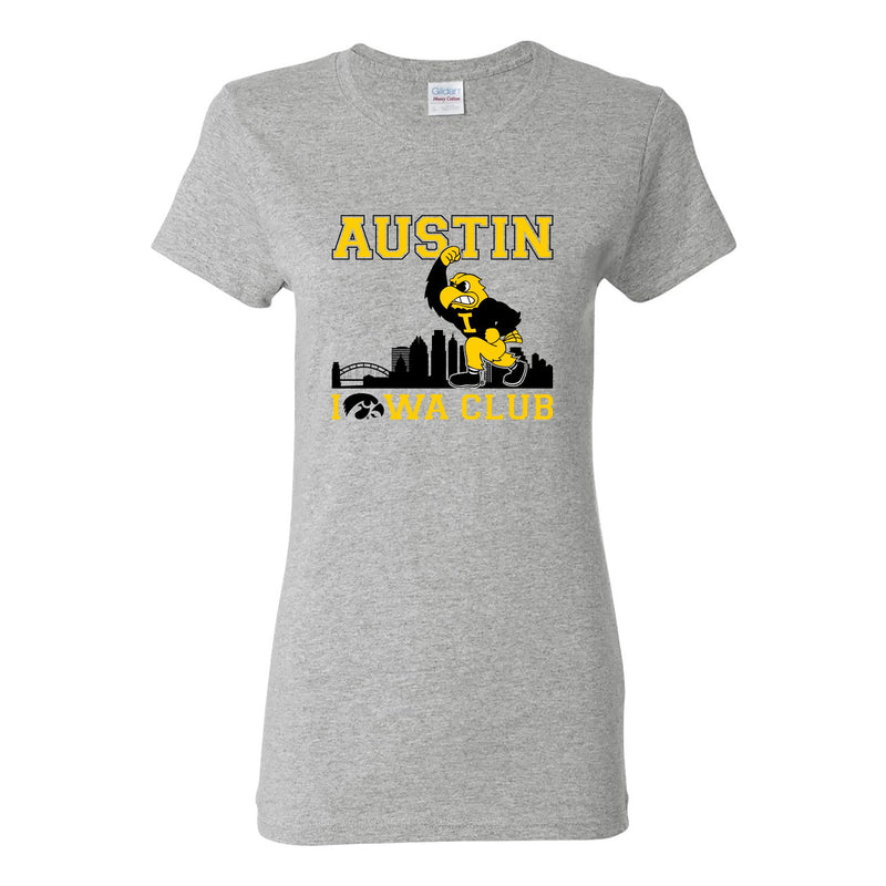 Austin Iowa Club Women's Short Sleeve T-Shirt - Sport Grey