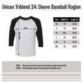 Brothers Uncensored News Uncensored 3/4 Sleeve Baseball Raglan - Heather White / Vintage Black