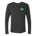 Funtown Left Chest Logo Longsleeve Triblend T-shirt - Black