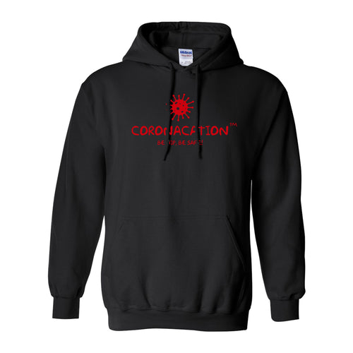 Coronacation Red Logo Fleece Hoodie - Black