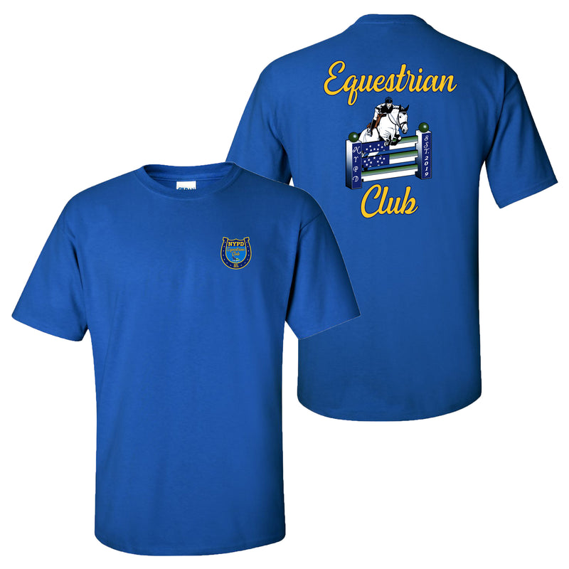 NYPD Equestrian Sport Logo T-shirt - Royal