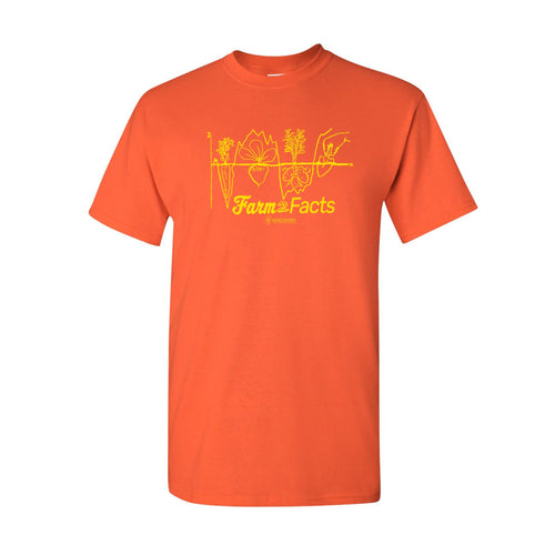 Farm 2 Facts Yellow Print T-Shirt - Orange