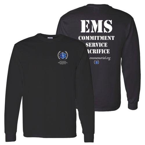 National EMS Memorial Unisex Long-Sleeve Tee - Black