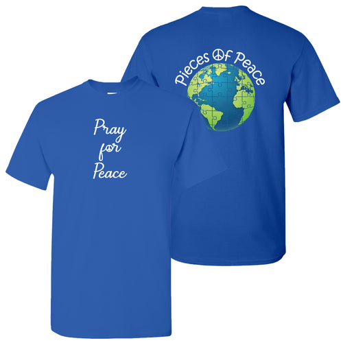 Pray For Peace Unisex T-Shirt - Royal
