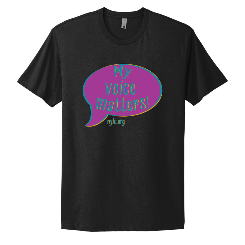 My Voice Matters Unisex T-Shirt - Black
