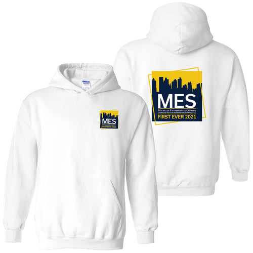MES Hooded Pullover Sweatshirt - White