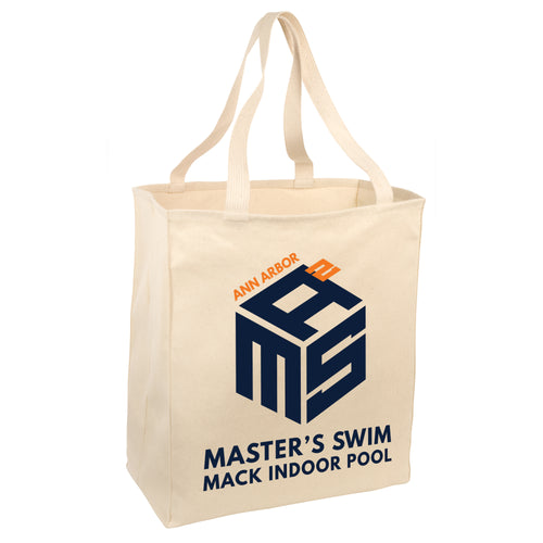 Masters Swim Cotton Tote Bag - Natural
