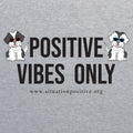 Positive Vibes Only Duo Unisex T-Shirt - Heather Grey
