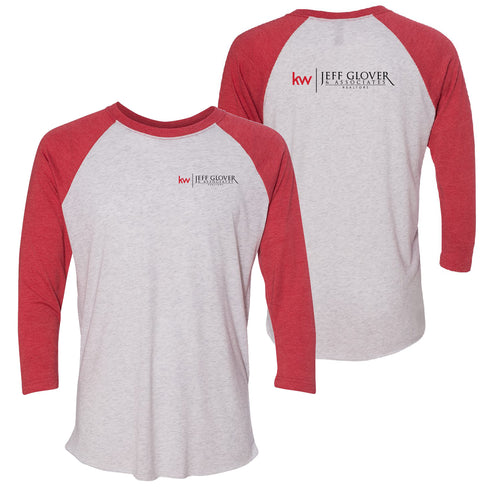 JGA 3/4 Sleeve Baseball Raglan T-Shirt - Vintage Red