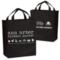 Ann Arbor Farmers Market Tote Bag - Black