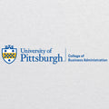 Pitt Business - CBA Logo 3/4 Sleeve Baseball Raglan - Heather White / Venetian Grey