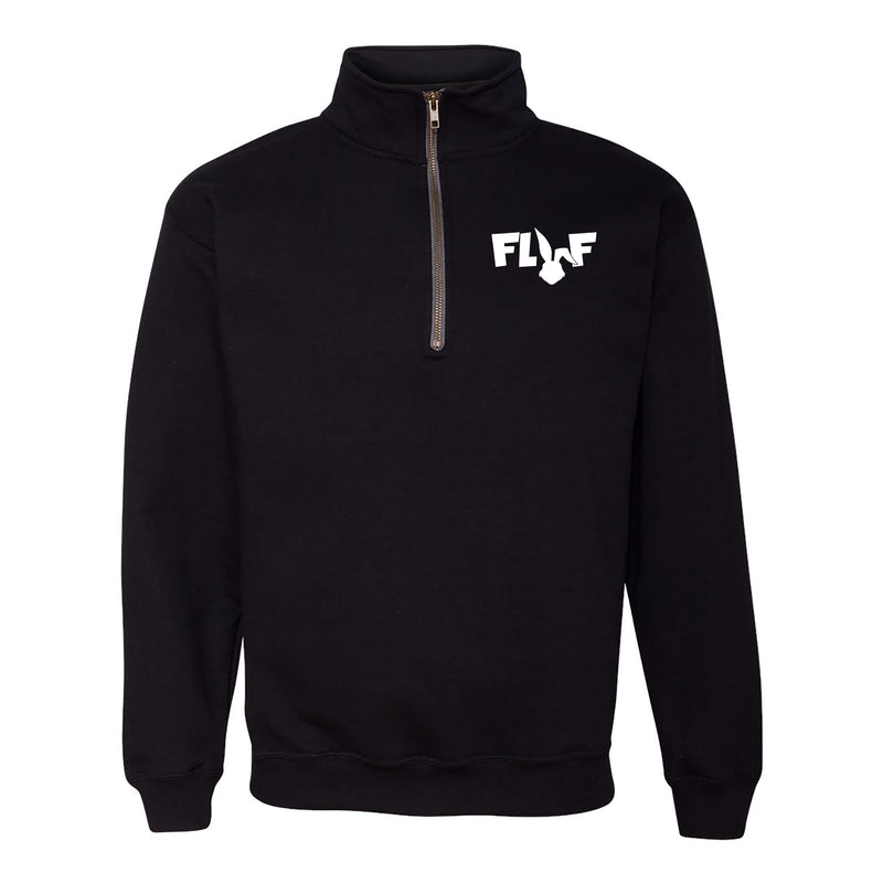 Fluf World 1/4 Zip Vintage Sweatshirt - Black