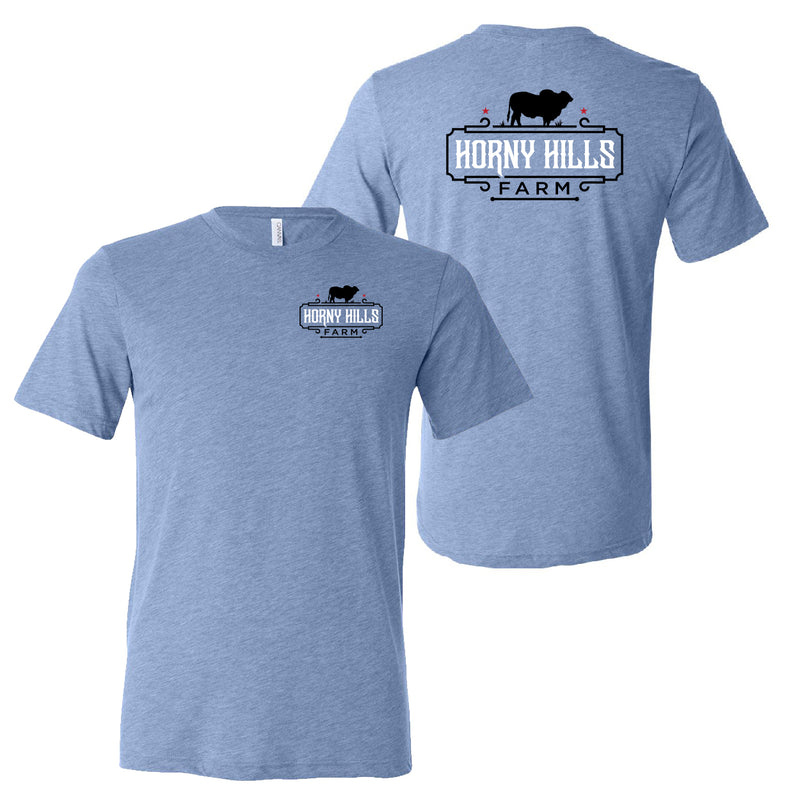 Horny Hills Farms Unisex Triblend T-Shirt - Blue