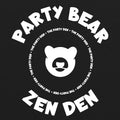 Party Bear Zen Den Unisex Triblend T-Shirt - Vintage Black