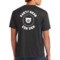 Party Bear Zen Den Unisex Triblend T-Shirt - Vintage Black