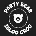 Party Bear Igloo Croo Unisex Triblend T-Shirt - Vintage Black