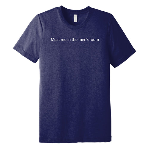 Meat Me In The Mens Room Triblend T-Shirt - Solid Navy