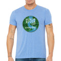Huron River Day Unisex T-Shirt - Blue Triblend