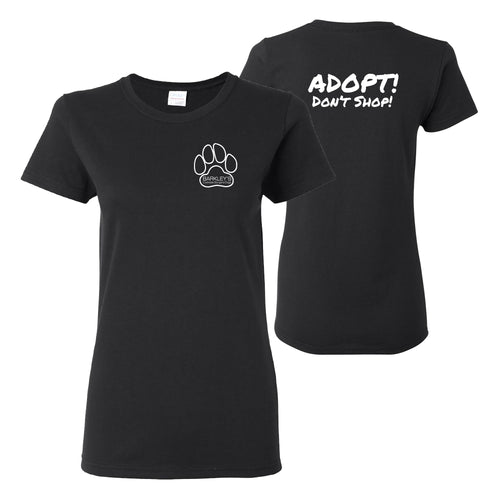 Barkley's Midtown Adopt Don't Shop Ladies T-Shirt - Black