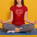 Rootead Logo Ladies T-shirt-Red