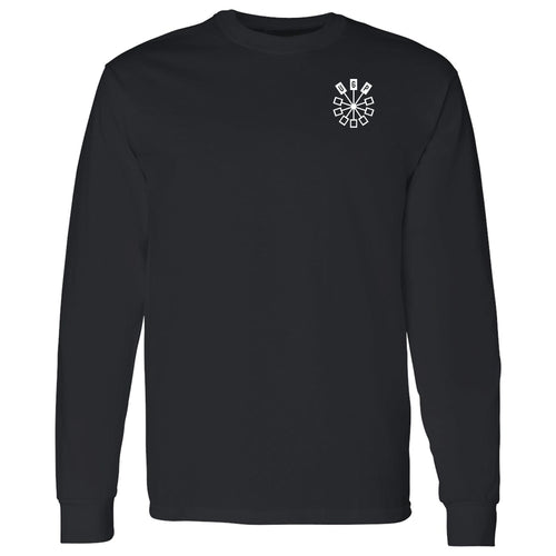 UGP Pinwheel Logo Long Sleeve T-shirt- Black