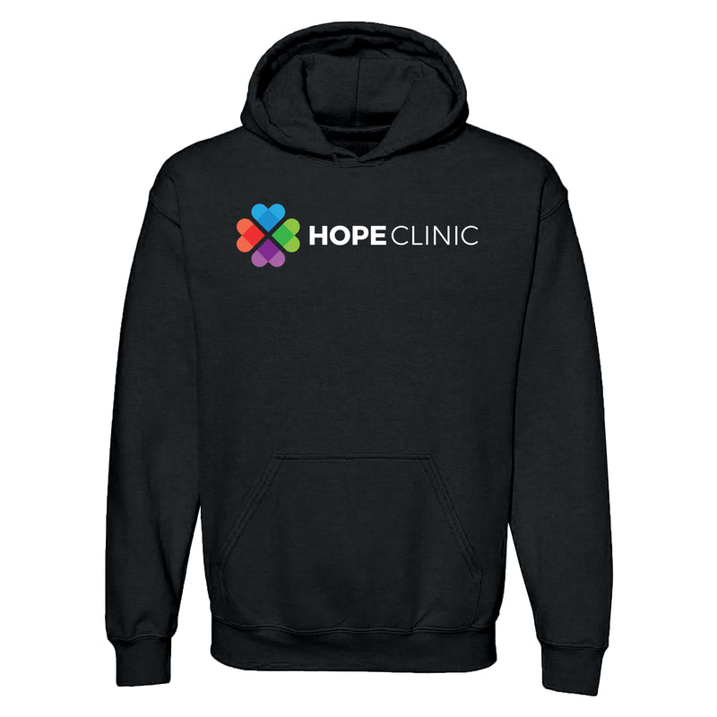 Hope Clinic Hooded Pullover Black
