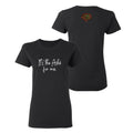 Rootead Its the ashe for me Ladies T-Shirt- Black