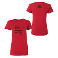 Rootead Djembe Ladies T-Shirt- Red