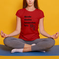 Rootead Djembe Ladies T-Shirt- Red