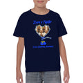Fourth Quarter Faith Born a Fighter Down Syndrome Awareness Youth T-Shirt- Navy