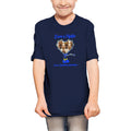 Fourth Quarter Faith Born a Fighter Down Syndrome Awareness Youth T-Shirt- Navy