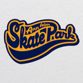 Ann Arbor Skate Park Baseball T-Shirt- Vintage Black / Heather White