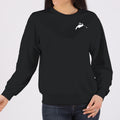 Brobrah Skier Crewneck Sweatshirt- Black