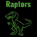 A Kid's Joy Raptors Adult Tank Top- Black