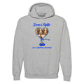 Fourth Quarter Faith Born A Fighter Down Syndrome Awareness Pullover Hooded Sweatshirt- Sport Grey