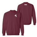 Brobrah Boader Logo Crewnenck Sweatshirt- Maroon