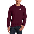 Brobrah Boader Logo Crewnenck Sweatshirt- Maroon