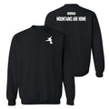Brobrah Boarder Mountains Are Home Crewneck Sweatshirt- Black