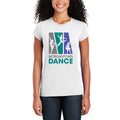 Morgantown Dance Full Color Logo Ladies T-Shirt- White