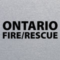 Ontario Fire Maltese Cross Logo Hooded Sweatshirt- Sport Grey