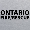 Ontario Fire Tall Pullover Hooded Sweatshirt- Athletic Grey