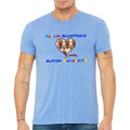 Fourth Quarter Faith Autism Awareness T-Shirt- Blue Triblend