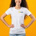 UM Housing Logo Ladies Short Sleeve T-Shirt- White