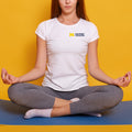 UM Housing Logo Ladies Short Sleeve T-Shirt- White