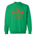 Blarneys est 2004 Orange Ink Green Crewneck - Irish Green