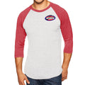 WGC - Every Man A Tiger Raglan - Red / Heather White